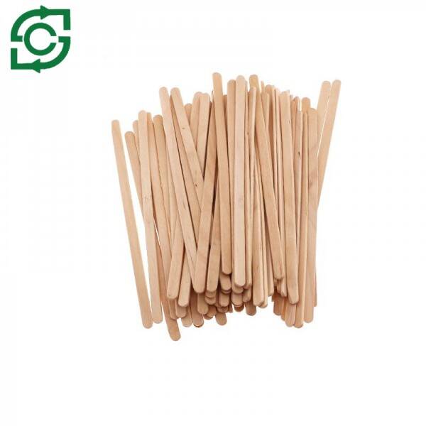Eco-Friendly Disposable Wooden Coffee Stirrers With Box For Retail Packaging