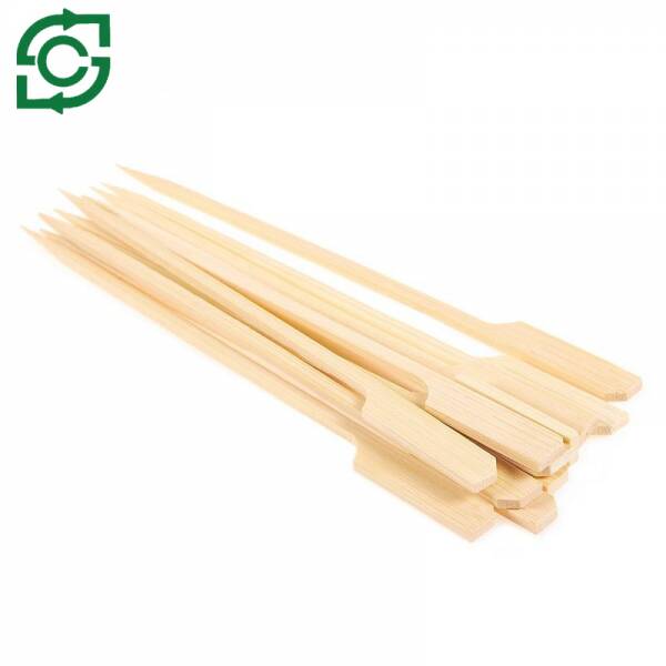 Natural Flat Kebab Bamboo Skewer, Bamboo Gun Skewers
