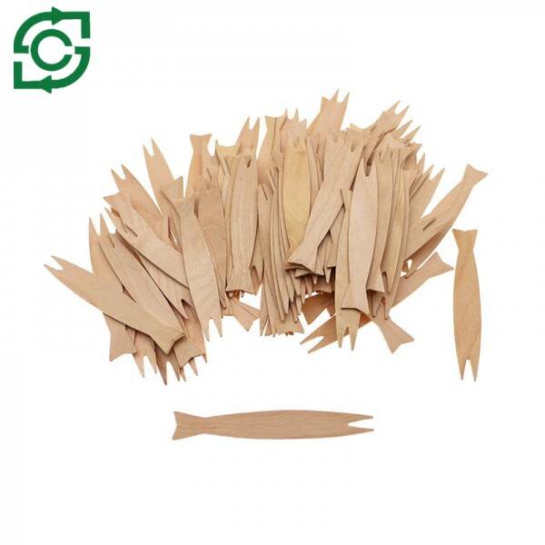 Eco-Friendly Biodegradable Disposable Wooden Fruit Fork For Party Use