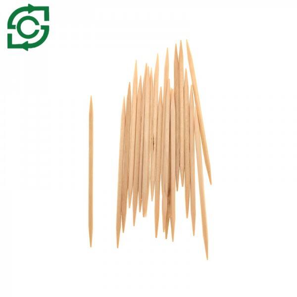 Double Pointed Round Disposable Wooden Toothpick For Teeth Cleaning