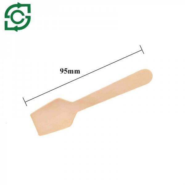 Biodegradable Small Disposable Wooden Spoon For Ice Cream
