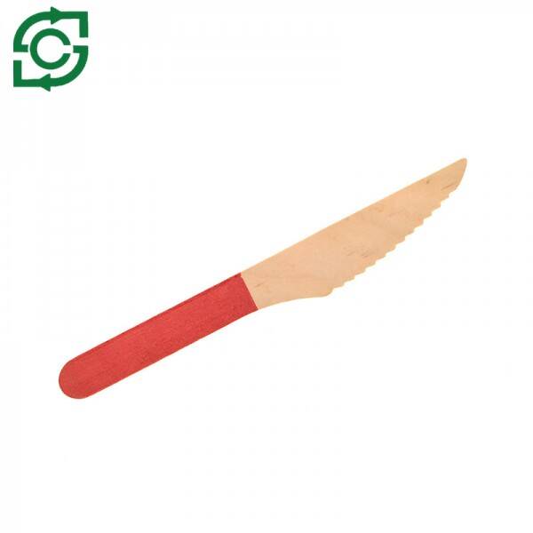 Eco-Friendly Disposable Wooden Cutlery With Color