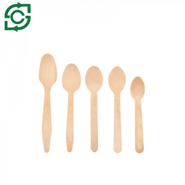 Eco-Friendly Disposable Wooden Cutlery With Paper Box -300pcs