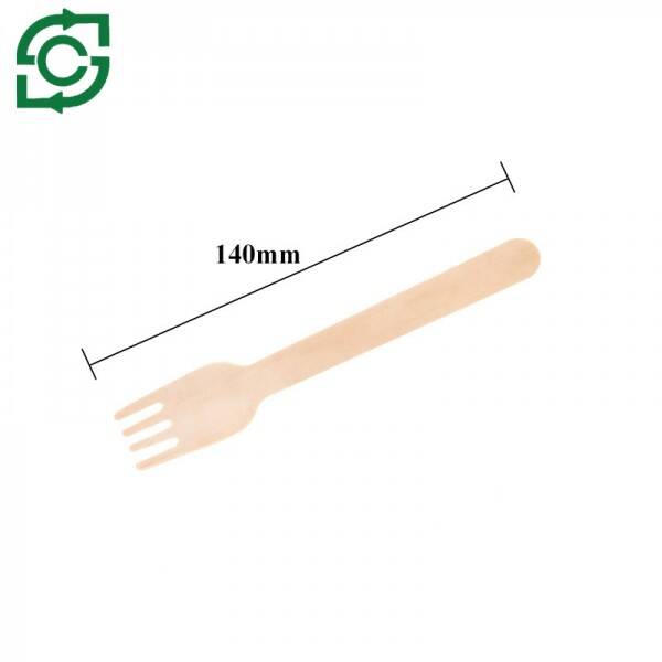 Eco-Friendly Biodegradable Disposable Wooden Fork, Wooden Cutlery