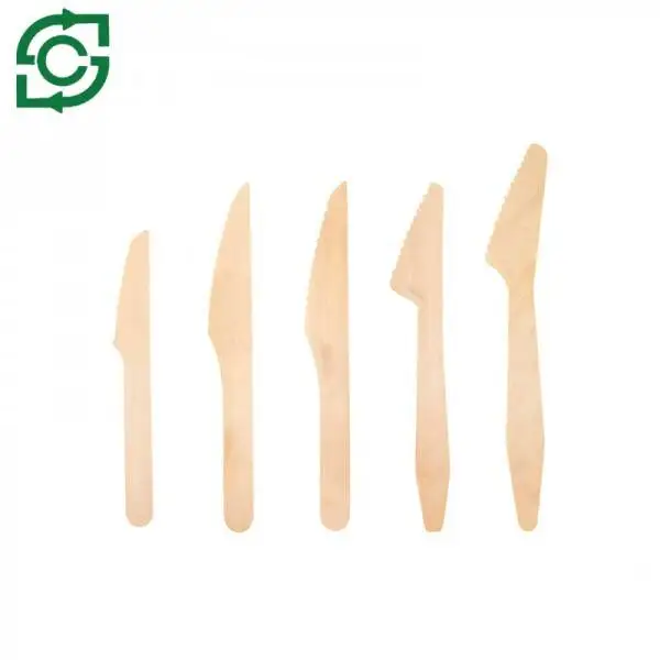 Eco-Friendly Biodegradable Disposable Wooden Knife, Wooden Cutlery