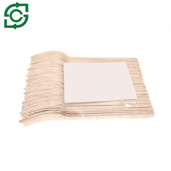 Eco-Friendly Disposable Wooden Cutlery With POF Skrinked Bag
