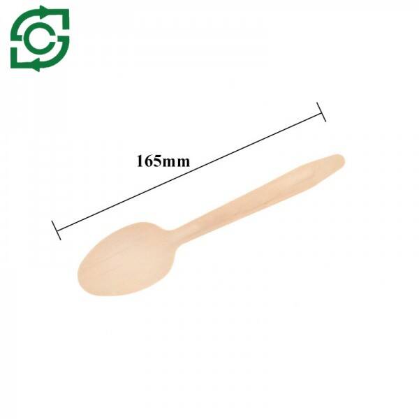 Eco-Friendly Wooden Cutlery, Biodegradable Disposable Wooden Spoon