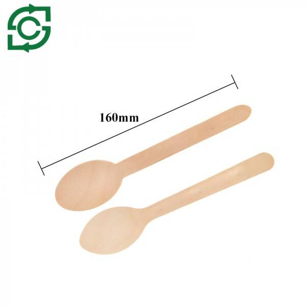 Eco-Friendly Wooden Cutlery, Biodegradable Disposable Wooden Spoon