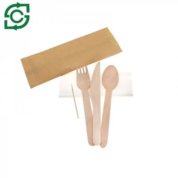 Birch Material Disposable Wooden Cutlery, Wooden Cutlery For Food Catering
