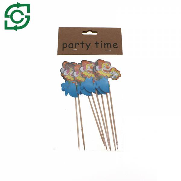 Disposable Natural Wood Color Long Toothpicks, Toothpick & Decorative Skewer